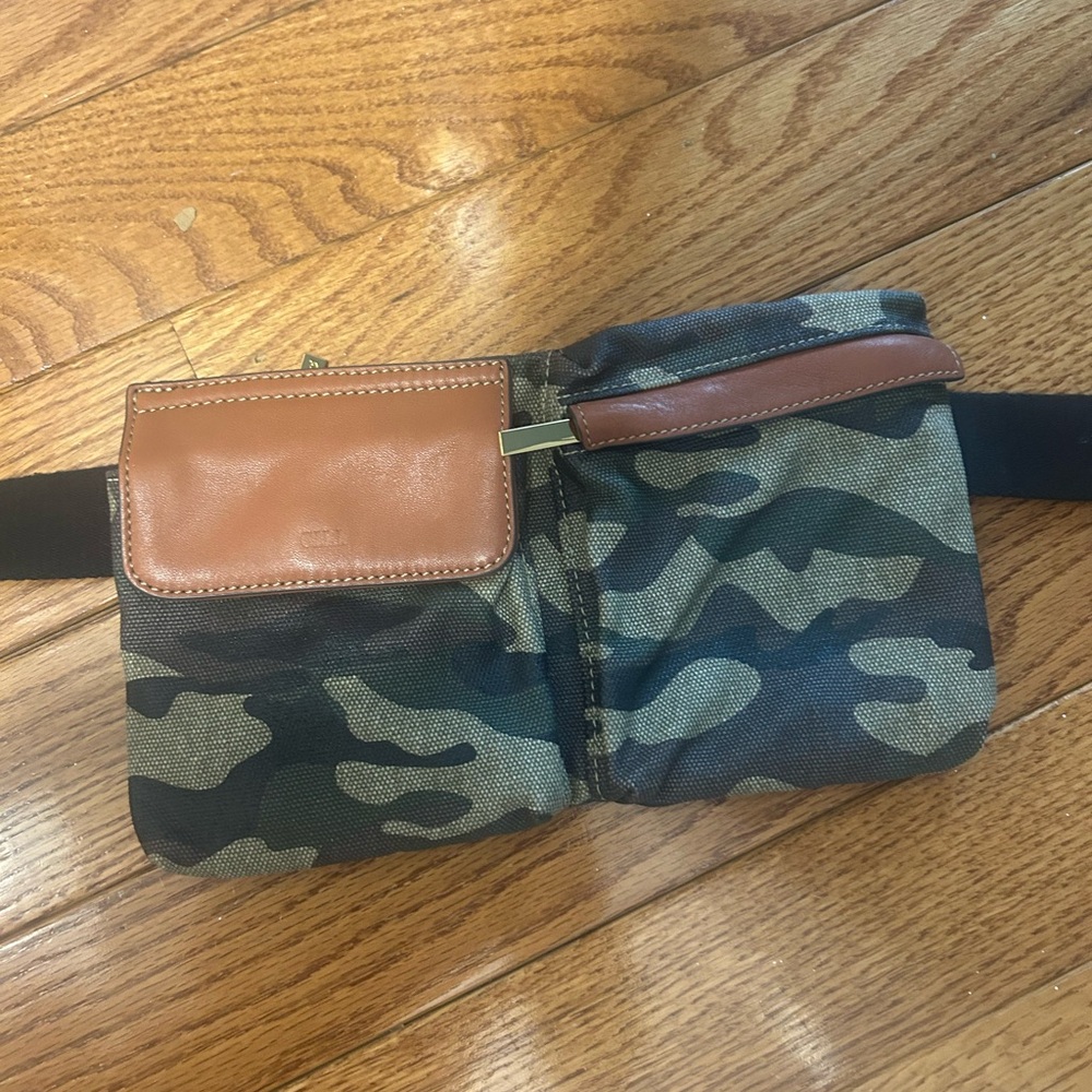 Camouflage and Brown Women's Belt/Fanny bag
